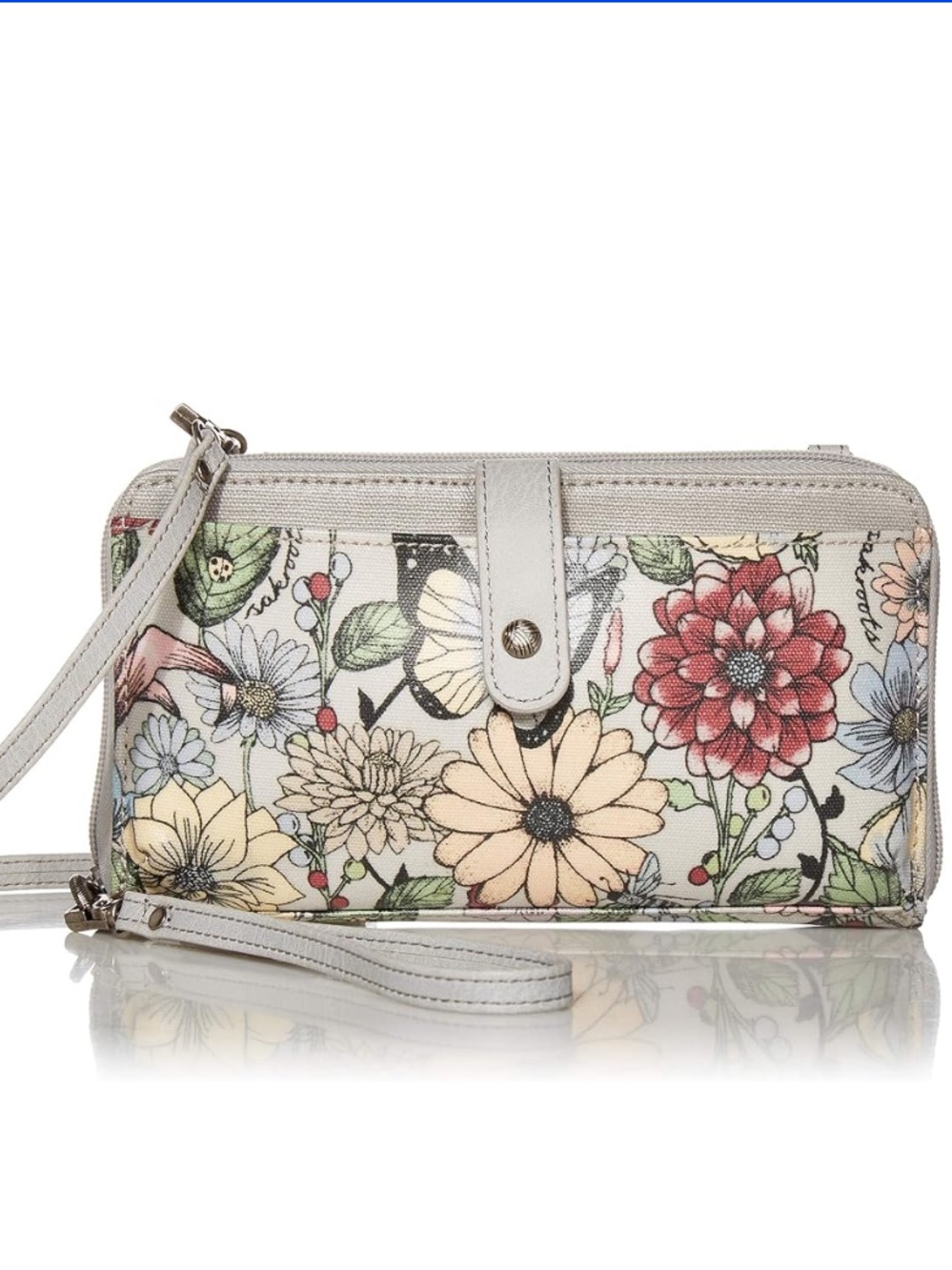 Sakroots Large Smartphone Crossbody Bag in Blush in Bloom